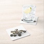 Mars Perseverance Rover op een witte achtergrond. Kartonnen Onderzetters (Insitu)