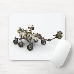 Mars Perseverance Rover op een witte achtergrond. Muismat
