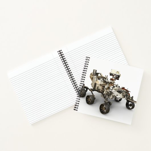 Mars Perseverance Rover op een witte achtergrond. Notitieboek (Binnen)