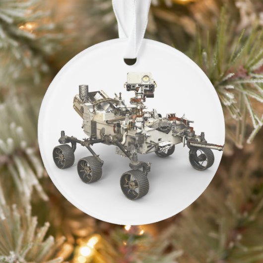 Mars Perseverance Rover op een witte achtergrond. Ornament (Boom)