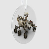Mars Perseverance Rover op een witte achtergrond. Ornament (voorkant)