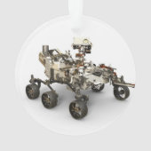 Mars Perseverance Rover op een witte achtergrond. Ornament (achterkant)