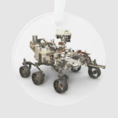 Mars Perseverance Rover op een witte achtergrond. Ornament (voorkant)