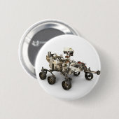 Mars Perseverance Rover op een witte achtergrond. Ronde Button 5,7 Cm (Voorkant /achterkant)