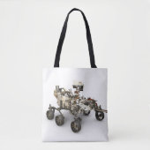 Mars Perseverance Rover op een witte achtergrond. Tote Bag (Voorkant)