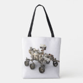 Mars Perseverance Rover op een witte achtergrond. Tote Bag (Achterkant)