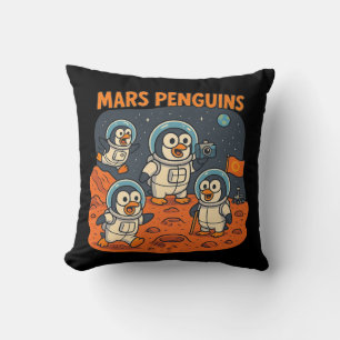 Mars Pinguïns grappige dierenserie! Kussen