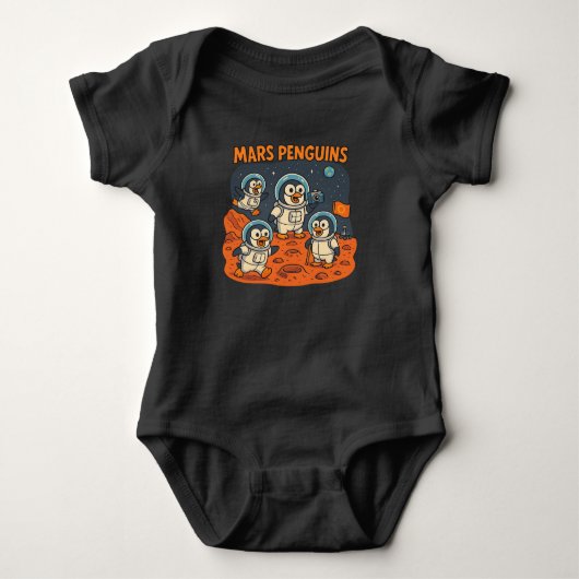 Mars Pinguïns grappige dierenserie! Romper (Voorkant)