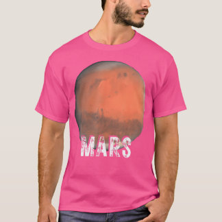 Mars Planeet Zonnestelsel Ruimteastronomie T-shirt