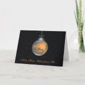 Mars Planet Christmas Wenskaart Feestdagen Kaart (Voorkant)