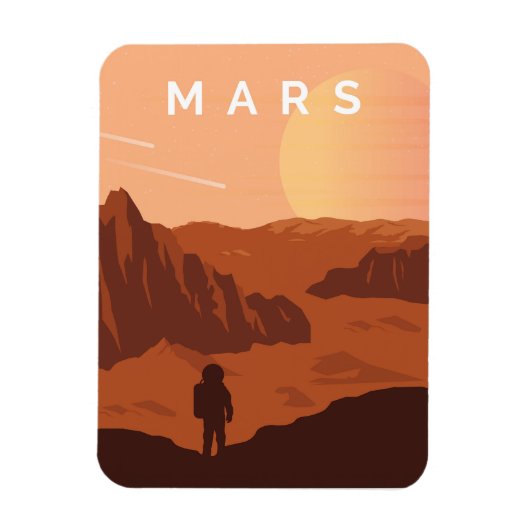 Mars Planet Magneet (Verticaal)