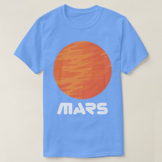 Mars Planet Red Planet Astronaut Space T-shirt (Design voorkant)