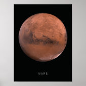 Mars Planet Wall Art Poster (Voorkant)