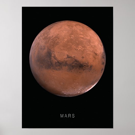 Mars Planet Wall Art Poster (Voorkant)