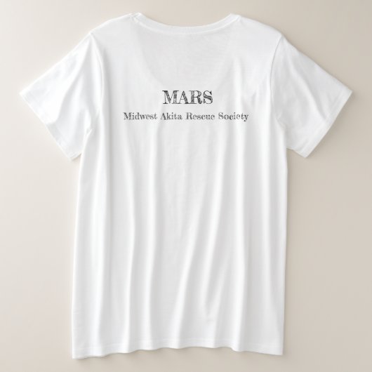 MARS Plus Size Lucky T-shirt (Design achterkant)