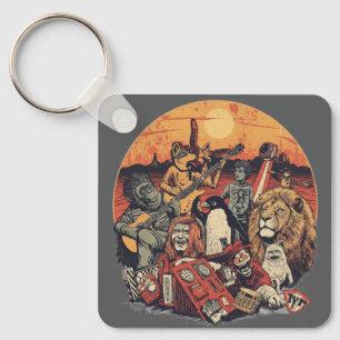 Mars Pop Party Animals – Leuke Muziek & Ruimtecult Sleutelhanger
