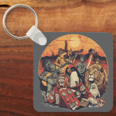 Mars Pop Party Animals – Leuke Muziek & Ruimtecult Sleutelhanger (Voorkant)