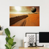 Mars-Poster Poster (Thuiskantoor)