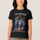Mars Postponed – Stuck on Earth Tri-Blend Shirt (Voorkant)
