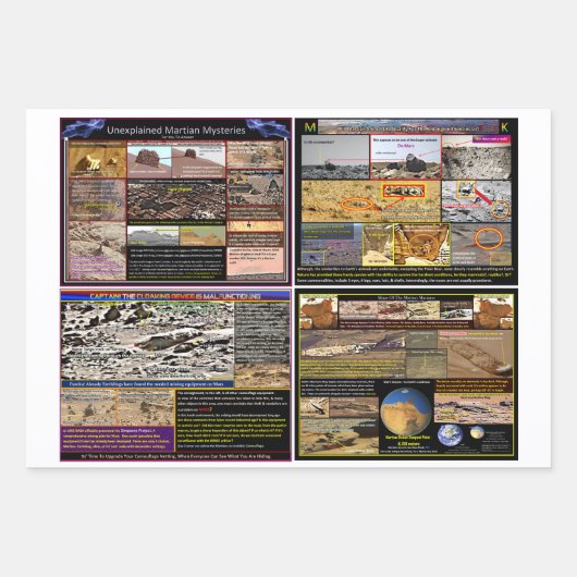 Mars-punten Inpakpapier Vel (Voorkant 2)