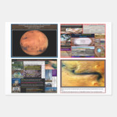 Mars-punten Inpakpapier Vel (Voorkant 3)