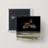 Mars Reconnaissance Orbiter 2 Vierkante Button 5,1 Cm (Voorkant /achterkant)