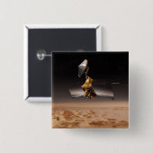 Mars Reconnaissance Orbiter 4 Vierkante Button 5,1 Cm (Voorkant /achterkant)