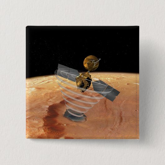 Mars Reconnaissance Orbiter Vierkante Button 5,1 Cm (Voorkant)