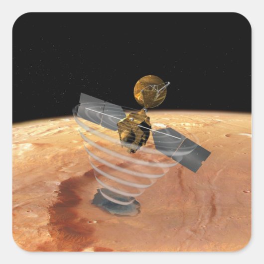Mars Reconnaissance Orbiter Vierkante Sticker (Voorkant)