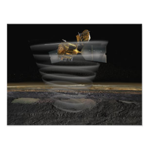 Mars Reconnaissance Orbiter's Radar op Work Foto Afdruk