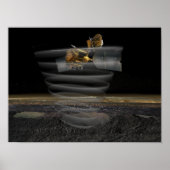 Mars Reconnaissance Orbiter's Radar op Work Poster (Voorkant)