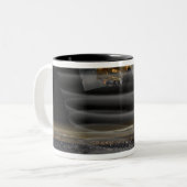 Mars Reconnaissance Orbiter's Radar op Work Tweekleurige Koffiemok (Voorkant links)