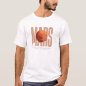 MARS Red dust, silent plains, and infinite dreams  T-shirt (Voorkant)