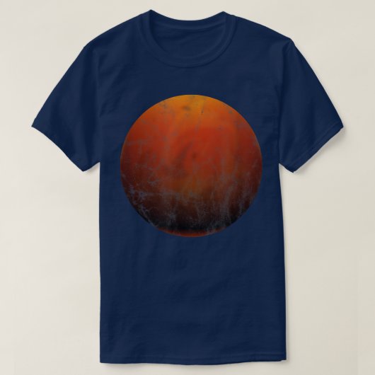 Mars Red Planet Space Edeining Science Astronomie T-shirt (Design voorkant)