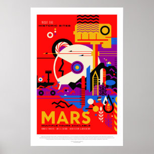 Mars, reisposter poster