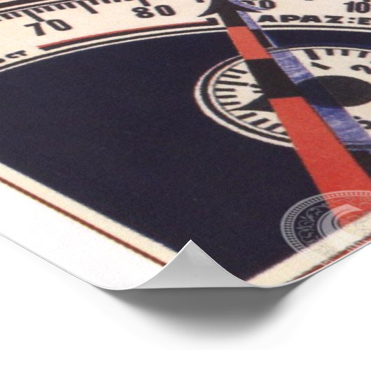 Mars reist Sovjet Poster (Hoek)