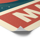 Mars Retro Galaxy Satellite Poster (Hoek)