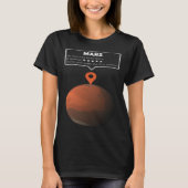 Mars Review Maps No One has been here Exploration T-shirt (Voorkant)
