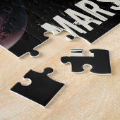 Mars-rode planeet 3d universum ruimteillustratie legpuzzel (Zijkant)