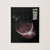 Mars-rode planeet 3d universum ruimteillustratie legpuzzel (Verticaal)