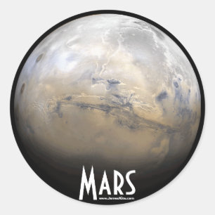 Mars Ronde Sticker
