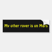 Mars Rover Bumpersticker (Voorkant)