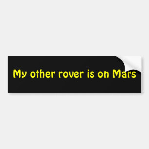 Mars Rover Bumpersticker