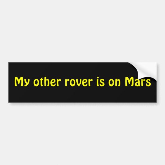 Mars Rover Bumpersticker (Voorkant)