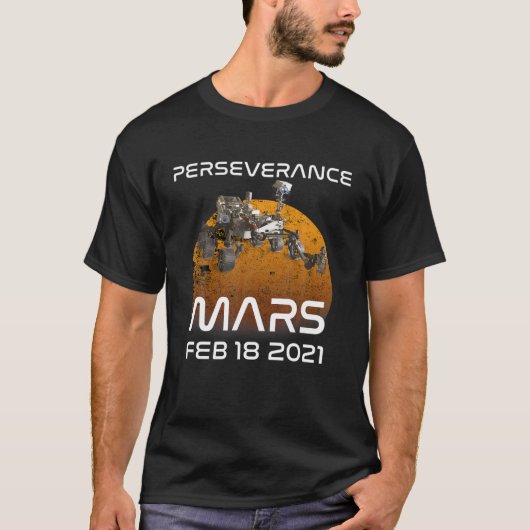 Mars Rover-doorzettingsvermogen T-shirt (Voorkant)