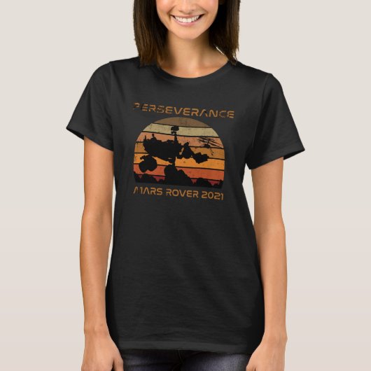 Mars Rover-doorzettingsvermogen T-shirt (Voorkant)