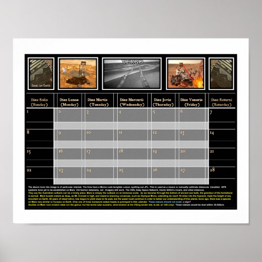 Mars Rover en Morse Code Poster (Voorkant)