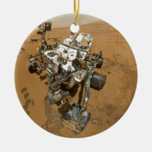 Mars Rover Nieuwsgierigheid bij Rocknest Keramisch Ornament