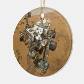 Mars Rover Nieuwsgierigheid bij Rocknest Keramisch Ornament (Links)
