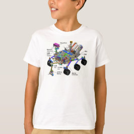 Mars Rover Onderdelen Diagram, Wetenschap T-shirt